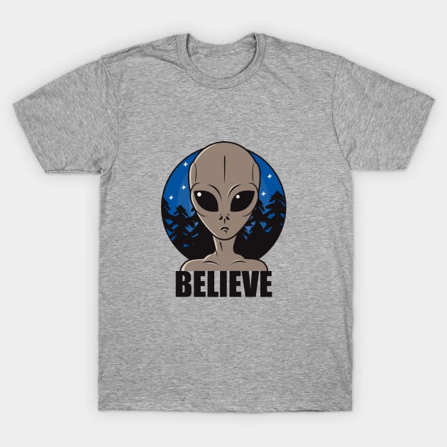 Believe T-Shirt by roswellboutique